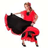falda flamenco negra crepe Falda flamenca larga. Con vuelo, de color negro y volante bajo rojo. Material Poliéster. Utiliza las siguientes medidas para guiarte en la selección de tallas (atención, las medidas son longitudes, no contornos): Talla 2 años: largo 50 cm, cintura 19-31 cm | Talla 4 años: largo 60 cm, cintura 21-34 cm Talla 6 años: largo 63 cm, cintura 24-37 cm | Talla 8 años: largo 72 cm, cintura 26-40 cm Talla 10 años: largo 77 cm, cintura 28-43 cm | Talla 12 años: largo 80 cm, cintura 30-45 cm