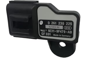 GZKM 3 Bar Intake Air Manifold Turbo Boost Pressure MAP Sensor OEM 0261230225 6C11-9F479-AB for F-rd T-ansit 2.2 2.4 3.2 TDCi 06-14 Turbocharged Engine Sensor