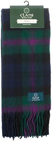 Clans Of Scotland Pure New Wool Scottish Tartan Scarf Baird (One Size)