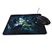 Produktbild Mauspad gaming mauspad Platz Kunst Tapete Anti-Rutsch-Mauspad Cool Design Mauspad, 18 * 20 CM