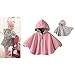Baby Toddler Double-side Wear Cloak Hooded Cape Kids Poncho Hoodie Coat