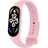 Coverzone Xiaomi Mi Band 7 ile uyumlu Saat Kayışı Ent Kaliteli Xiaomi Mi Band 7 ile uyumlu Spor Saat Kontrast Renkli Termopla