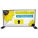 Produktbild (PVC) Sonnenblumen B2 oben Werbebanner, Banner, Werbeschild, Plane, Werbung, 340 x 173 cm, DRUCKUNDSO