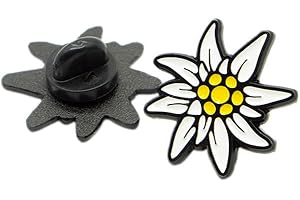 Café Viereck ® Bundeswehr Ansteckpin Edelweiß – 2,2 cm Edelweiss Abzeichen – Premium Anstecker Pin für Uniform, Jacke, Hemd – Gebirgssoldat Gebirgsjäger Alpenblume – Made in Germany
