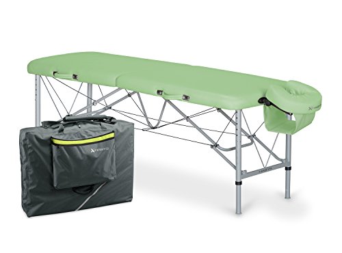 Preisvergleich Produktbild habys Mobile Massageliege Aero Stabila Ultralight Aluminium Paket, hellgrün