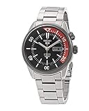 Seiko 5 Sports SRPB29 Herren-Armbanduhr, Edelstahl, schwarzes Zifferblatt, innen drehbare Lünette, automatische Armbanduhr