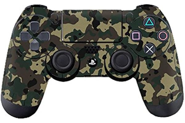 Morbuy PS4 Vinyle Skin Autocollant Sticker Decal de Protection pour Sony PlayStation 4 PS4 Slim PS4 Pro Dualshock Manette x 1 (Camo Dark Green)