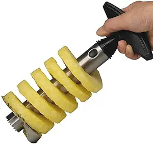 Urdhvamurti Heavy Stainless Steel Fruit Pineapple Corer Slicer Peeler Kitchen Cutter Knife