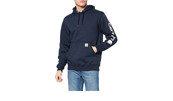 carhartt midweight sleeve logo hooded sweatshirt chemise homme