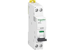 Schneider Electric Acti9 iDT40T - Disyuntor modular (1P+N, 40A, curva C, 4500A/6kA, A9P22640)