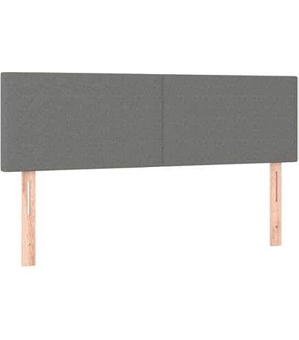 Testiera Grigia 80x5x78/88 cm in Similpelle