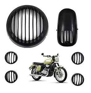 Gate 7 Aluminium Headlight Grill for Jawa Classic and Perak