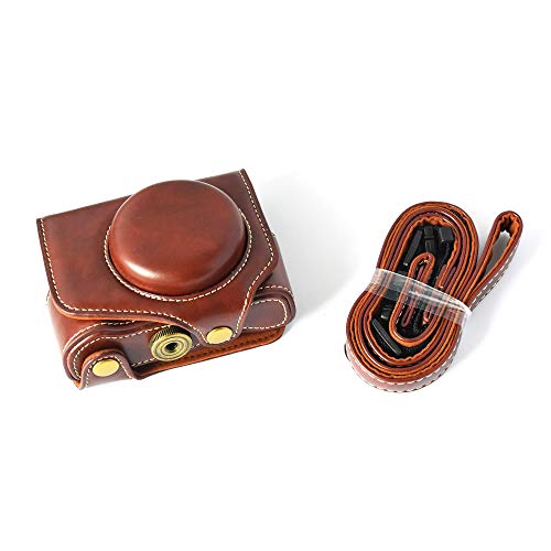 Docooler Leather Camera Case Bag With Camera Strap For Canon Powershot G7 X Mark Ii G7x Ii Buy Online In Aruba At Aruba Desertcart Com Productid