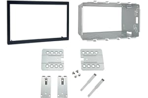 DYNAVIN Uniwersalna ramka do montażu radia samochodowego, podwójna rama 2 DIN, metalowa rama, zestaw montażowy do radia samochodowego z podwójnym DIN, odtwarzacz DVD, nawigacja GPS; MFK-H