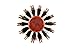 Dianyi Blow Dry Round Hair Brush 2.2Inch Diagonal Natural Boar Bristles With Nylon Professional Salon Hair Drying Styling