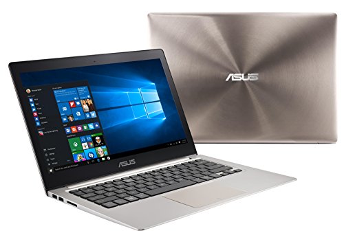 ASUS Zenbook UX303UA 13 3 inch Notebook  Intel Core i7-6500U  12 GB RAM  256 GB SSD  WLAN  BT  Camera  Integrated Graphics  Windows 10  - Bronze Alumi