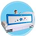 150/180cm Toddler Safety Bed Rail Folding Gate Child Kids Bed Guard Protection (150cm, Blue)