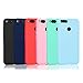 Produktbild Wanxideng - 6X Hülle für Xiaomi Mi A1, Volltonfarbe Weicher Case in TPU-Silikon Ultradünn Süßigkeiten Handyhüllen [ Schwarz + Rot + Transluzent + Rosa + Minzgrün + Hellblau ]