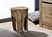 Produktbild MASSIVMOEBEL24.DE Hocker Teak Wurzel 30x30x40 Natur lackiert UNIKA #154