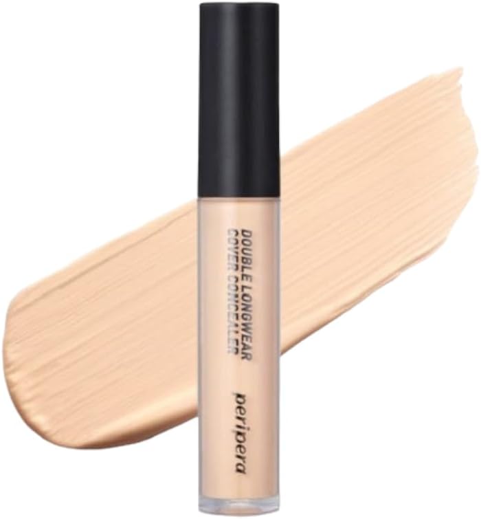 Peripera, Hafif Yapılı Gün Boyu Yüksek Kapatıcı PERIPERA Double Longwear Cover Concealer (#02 Natural Beige)