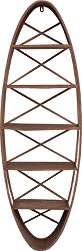 Preisvergleich Produktbild Wandregal New York Metall rostbraun, H110cm