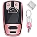 Price comparison product image Key Fob Cover for 2016 2017 2018 Audi A3 A4 A5 A6 Q3 Q5 Q7 C5 C6 B6 B7 TT S5 S6 S7 3-Buttons,Keyless Entry Cover Full Fob Protector Case TPU Car Key Fob Case KY-Audi-GJQ-ZN-C02