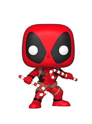 FunKo Figurine Pop - Marvel - Holiday Deadpool with Candy Canes