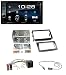 Produktbild caraudio24 Kenwood DDX4018DAB DVD Bluetooth 2DIN USB MP3 DAB Autoradio für Alfa Romeo Mito ISO 955 08-14 Silber