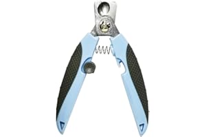 HEVIBK Coupe-Ongles pour Chats, Chiots, rongeurs, Oiseaux, toilettage des Pattes de sécurité avec entretoises, Protections de sécurité - Accessoires pour Animaux de Compagnie (L)