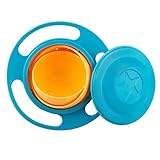 sztara Funny Spielzeug Baby trainieren Geschirr 360 Dgree Rotation auslaufsicher Gyroskop Schüssel Flying Disk Schalen mit Deckel grün und orange