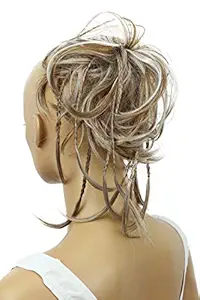 Light Brown Gray Mix #6Hgray G27D: Prettyshop Hairpiece Hair Rubber Scrunchie Scrunchy Updos Voluminous Wavy Messy Bun Light Brown Gray Mix #6Hgray G27D