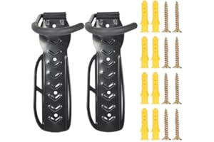 CERIOLL Support Mural pour Vélo, Support Mural pour Vélos, 2PCS Support Velo Mural, Support Mural pour Scooter, Support Mural Pivotant pour Vélo, Crochet Velo Mural, Porte Velo Mural, Support Mural Vélo