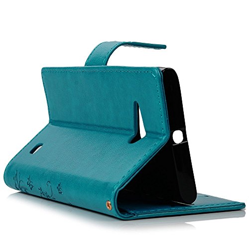 Nokia 730 H  lle Badalink Nokia 730 UltraSlim Schutzh  lle Leder PU Handyh  lle Handytasche Wallet Case St  nder Handyhuelle Cover f  r Nokia 730