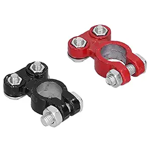 Battery Terminals, Battery Connectors Good Flexibility Anticorrosion Aluminum Alloy 2PCS for Car