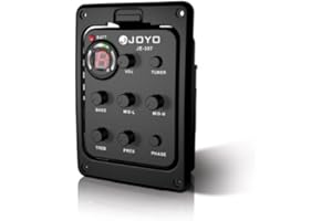 JOYO JE-307 Égaliseur 5 bandes EQ Guitare acoustique Préampli Phase Piezo Pickup Tuner