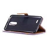 BONROY® Tasche Hülle für Handyhülle für LG K4 2017 Denim-Stoffe PU Leder Flip Schutzhülle Case Cover Etui Lederhülle mit Silikon Back Cover PU Leder Handytasche im Bookstyle Stand Funktion Kartenfächer Schale Stoßfest Handyhülle für LG K4 2017 - 