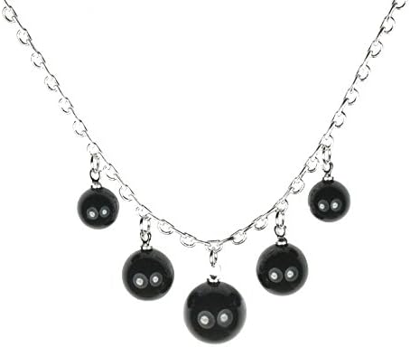 QUADIVA Pearl Necklace for Woman (colour: white gold/black) embellished with pearls from Swarovski®