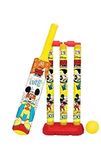 ZEKWON ENTERPRISE Cricket Kit Set for Kids 3 Stumps with 1 Bat and 1 Ball for Playing Perfect Cricket Combo Set (18 inch.Cricket Set)