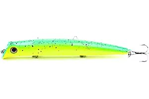 LAZY LURES - Fishing Lures, Hard Plastic Fishing Lure For Bass, Pike, Perch, Artificial Bait, Fishing Tackle for Saltwater & Freshwater 3pcs, 16G and 12.5cm