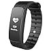 Produktbild Pulsuhr, Surwin Aktivitätstracker mit Pulsmessung, Sports/Schlafüberwachung und Nachrichtbenachrichtigung, Fitness tracker für Andorid (4,4 oder höhrer) oder IOS (8,0 oder hörer) Smartphone (Schwarz)