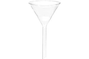 PATIKIL 75mm Glass Funnel, Short Stem Scientific Borosilicate Glass Heavy Wall Funnel for Filling Water Bottle Home Lab Kitchen Use