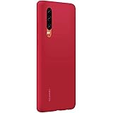 Huawei P30 Custodia Silicon Case, Accessorio Originale, Rosso