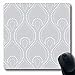 Produktbild Mousepads Kleines graues abstraktes geometrisches Muster durch Punkte Ungewöhnlicher gealterter zeitgenössischer Damast Empfindlicher Punkt-Entwurf Rutschfeste Spiel-Mausunterlage Gummi-längliche Matt