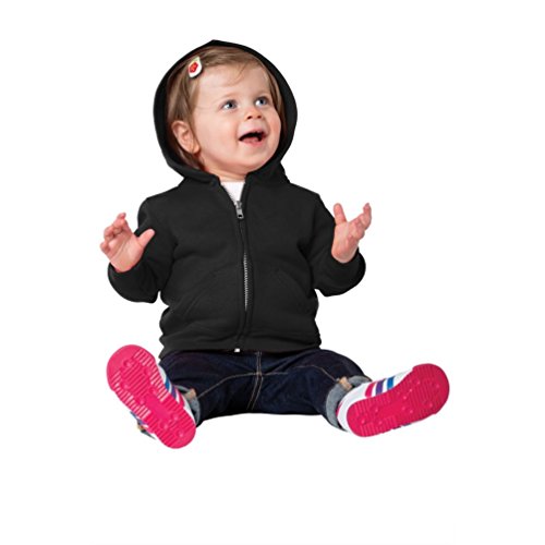 Precious Cargo unisex-baby Full Zip Hooded Sweatshirt 06M Jet Black (US)