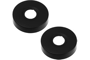 Cozylkx 2er-Pack Edelstahl Wasserhahn Dekor Rohrabdeckungen Wandflansch Rohrlochabdeckungen Rosette, Schwarz,80x25x18mm