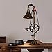 Produktbild Tischlampe Schreibtischlampe Wohnzimmer Schlafzimm Punk Retro Industrie Eisen Wasser Rohr Tischlampe, kreative Fahrrad Kette, E27shabby Wohnzimmer Bar Büro Dekoration Tischlampe YANGFF-Nachttischlampen