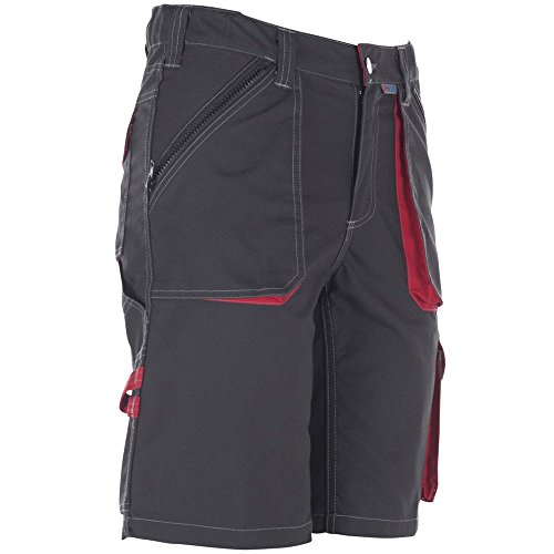 Planam Shorts Basalt, größe L, anthrazit / rot / mehrfarbig, 2840052 - 2