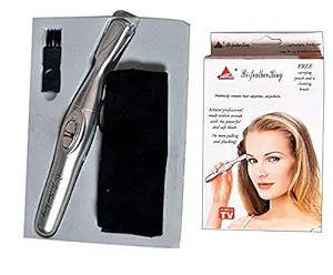 SNOWFLAKE Bi Feather King Eye Brow Hair Remover and Trimmer for Women (Silver)