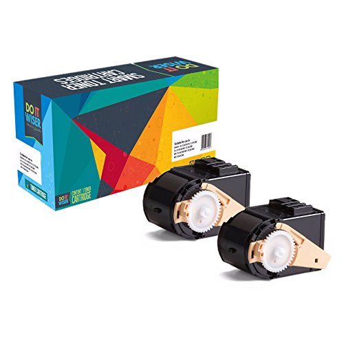 Doitwiser ® Kompatible Tonerkartusche 2 Pack Schwarz für Xerox Phaser 7100 7100N 7100DN - 106R02605 - Schwarze hat eine Leistung von 5,000 Seiten