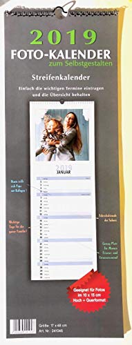 Preisvergleich Produktbild na-und Fotokalender 2019 Streifenkalender 17x48cm Bastelkalender